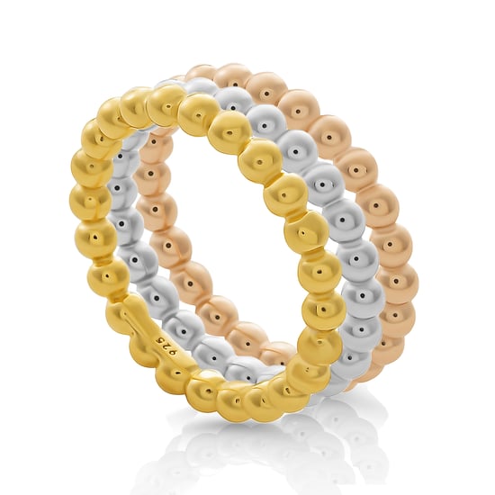 Orphelia 'Unity' Damen-Set aus 925er Sterlingsilber: 3 Ringe - Gold/Silber/Rosé SET-7541 - Image 1