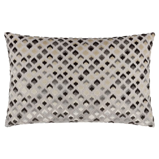 Paoletti Lexington Samt Jacquard Federfüllung Kissen - Image 1