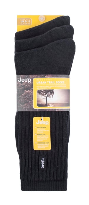 JEEP - 3 Paar Herren Vintage Baumwolle gepolstert Socken für Wanderschuhe - Image 2