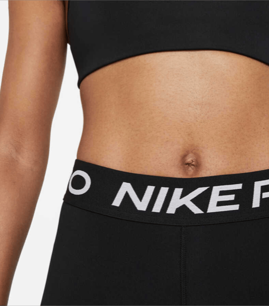 Nike Pro Damen Schwarze Hohe Taillierte Crop Leggings - Image 4