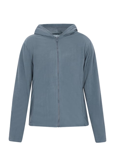 Mo Fleecejacke Herren Türkis Grau - Image 1