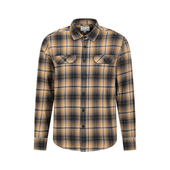 Mountain Warehouse Mens Trace Flannel Long-Sleeved Shirt (Yellow)