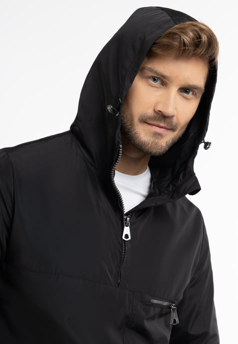 Dreimaster Übergangsjacke - recyceltes Material Herren Schwarz - Image 3