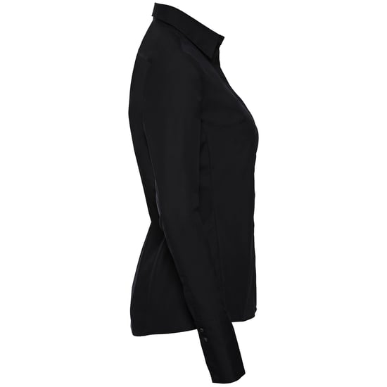 Russell Collection - "Ultimate" Formelles Hemd für Damen Langärmlig (Schwarz) - Image 3