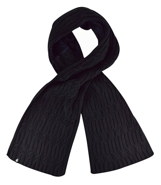 Luxus-Fleece-Winterschal für Damen | Wärmehalter | Thermo-Modeschal für Damen, Schwarz - Image 1