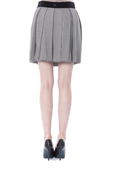 BYBLOS Women's Black/White Viscose Skirt