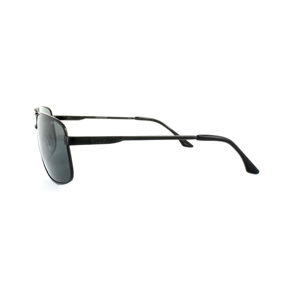 Polaroid Aviator Mens Black Grey Polarized Sunglasses