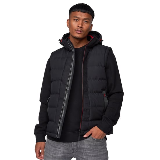 Crosshatch - "Kampnew" Weste für Herren (Schwarz) - Image 1