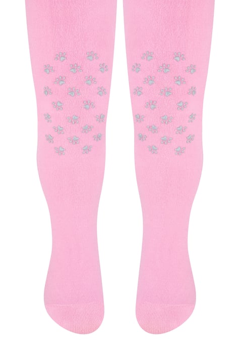 Steven - 1 Paire Collants Bébé Poignées | Collants Coton Antidérapants - Pattes (Rose) - Image 1