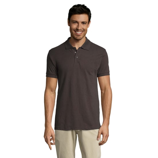 SOLs Mens Prime Pique Plain Kurzarm-Poloshirt (Dunkelgrau) - Image 4