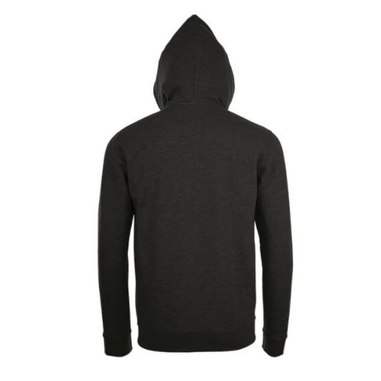 SOLS Mens Stone Zip Up Plain Hoodie (Holzkohle Mergel) - Image 2