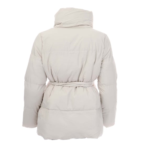 Women's Brave Soul Sleet Padded Funnel Neck Jacket in Cream
