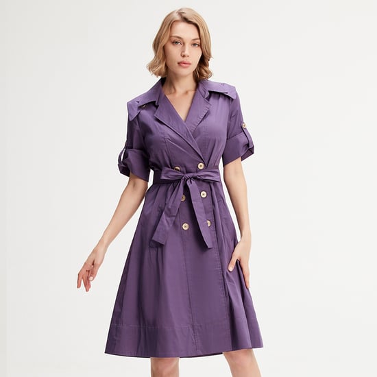 Trenchcoat-Kleid aus Baumwolle - Image 1