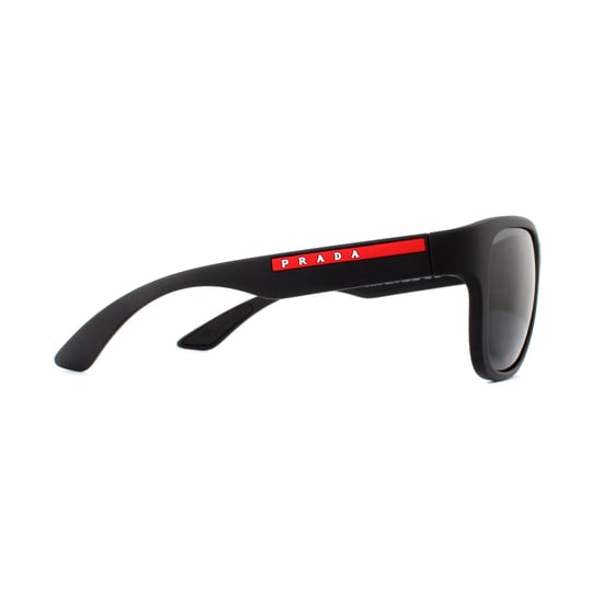 Prada Sport Sunglasses PS01US DG05S0 Black Rubber Grey