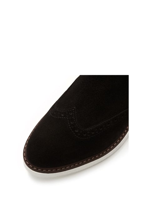 'Cheena' Black Suede Ankle Boots