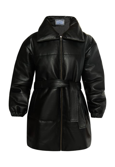 Dreimaster Lederjacke Damen schwarz - Image 1