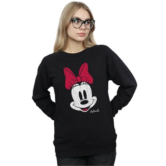 Disney Sweatshirt mit Minnie-Maus-Gesicht für Damen/Damen (Schwarz) - Image 5
