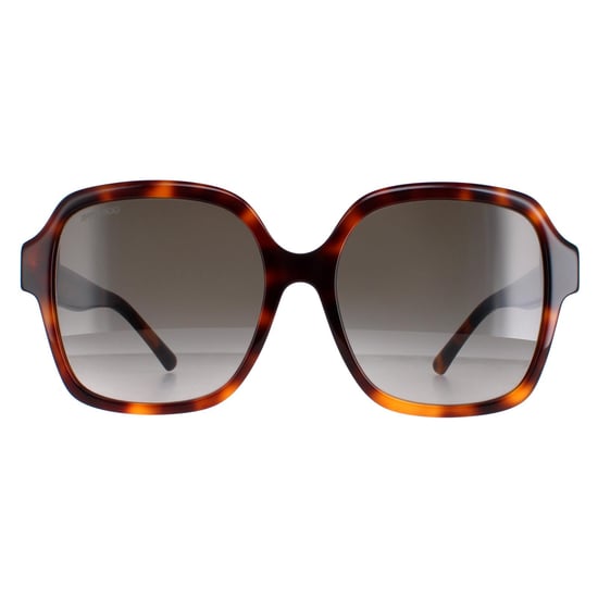 Jimmy Choo Square Womens Dark Havana Brown Gradient Rella/G/S