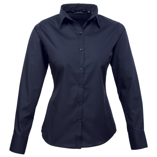 Premier - Bluse für Damen Langärmlig (Marineblau) - Image 1