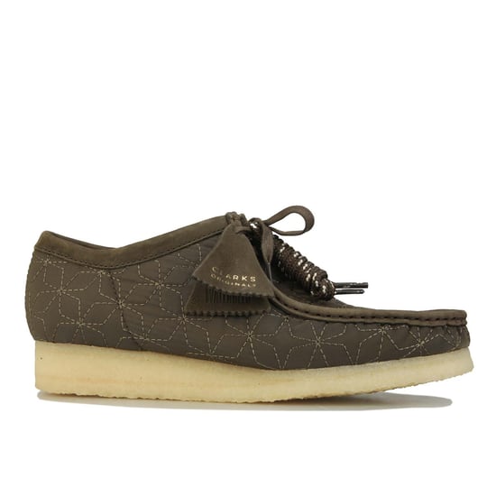 Boots Wallabee Combi Clarks Originals Pour Homme en Vert olive - Image 1