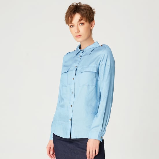 Chemise basique imitation jean