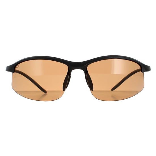 Serengeti SemiRimless Unisex Matte Black Saturn Polarized Drivers Winslow