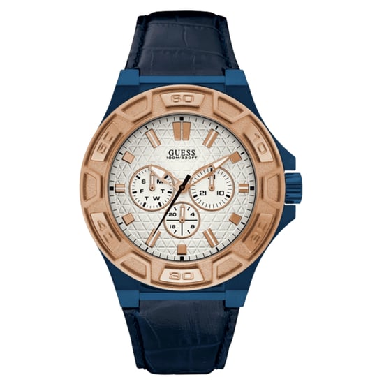 Guess Herrenuhr Quartz Blau Gold - Image 1
