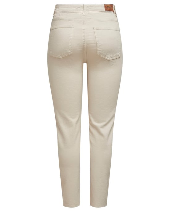 NUR verkürzte High-Waist gerade Jeans ONLEMILY ecru - Image 2