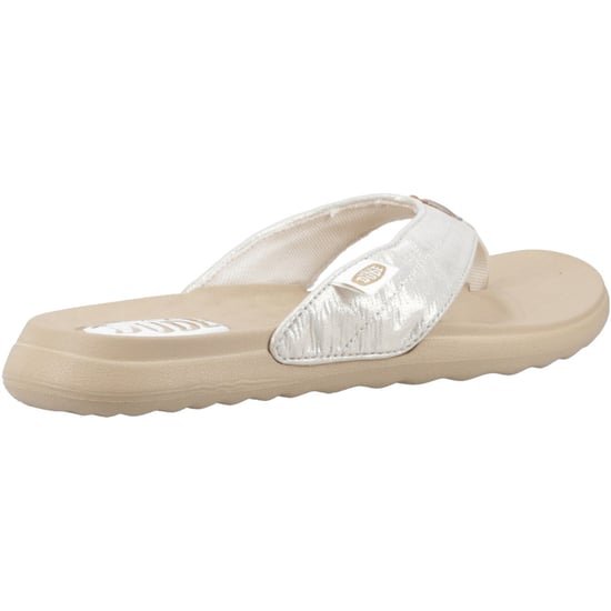 HEYDUDE Christi Flip Klassische Polyurethan Damen Gold Sandalen - Image 2