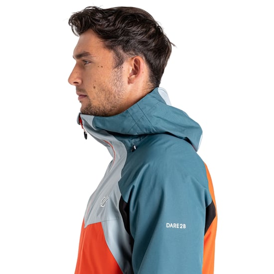 Dare 2B Mens Cornice Waterproof Jacket (Trail Blaze Orange/Slate Grey)