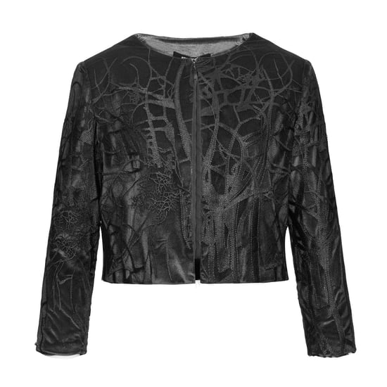 Kurze Jacke aus Spitze und Samt - Image 4