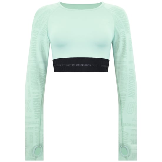 Gymshark Vision Damen Grünes Trainings-Crop-Top - Image 1