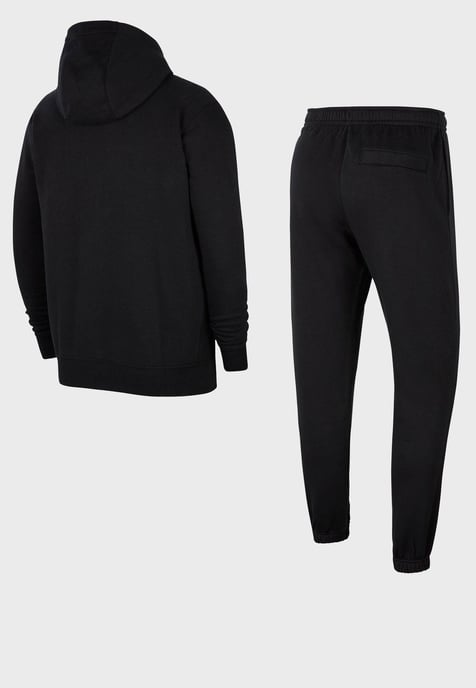 Nike Herren-Club-Trainingsanzug-Set in Schwarz - Image 4