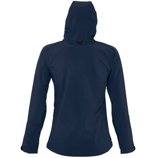 SOLS Womens/Ladies Replay Hooded Soft Shell Jacket (atmungsaktiv, winddicht und wasserabweisend) (French Navy) - Image 2