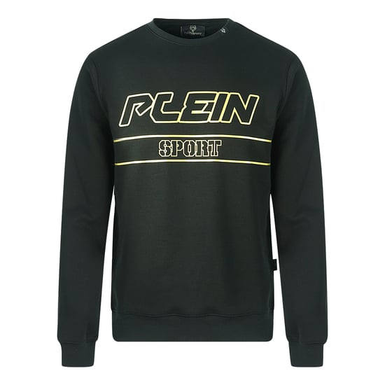 Philipp Plein Sport Gold Logo Schwarzer Pullover - Image 1
