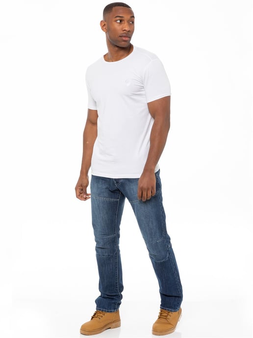 Enzo Herren Denim Jeans Straight Leg - Blau - Image 5