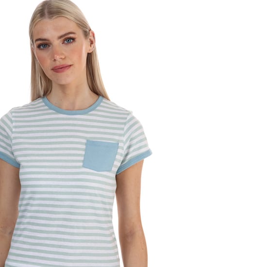 Women's Brave Soul Striped T-Shirt in Mint