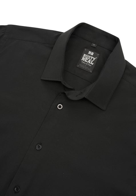 Rusty Neal Overhemd Slim Fit  Schwarz - Image 3