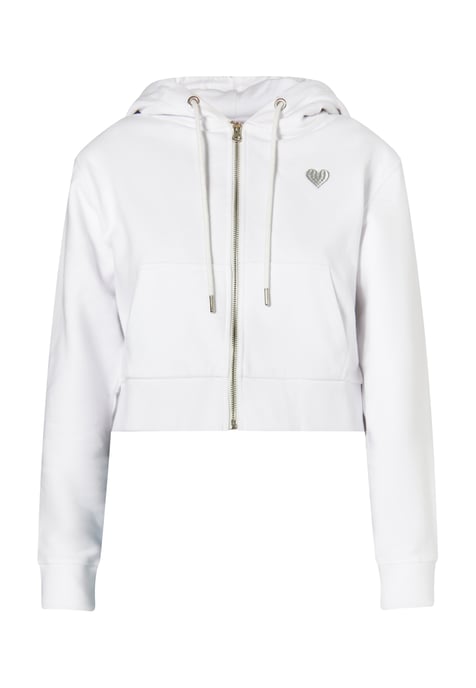 Mymo Kapuzenpullover mit Reißverschluss Damen weiss - Image 1