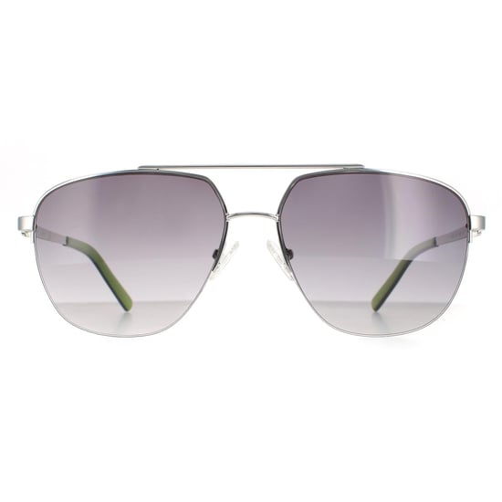 Guess Aviator Unisex Shiny Light Nickeltin Smoke Gradient GF5065