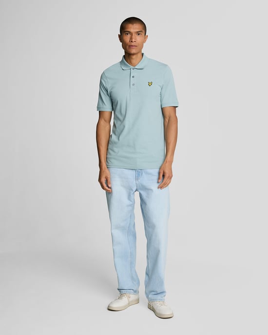 Lyle & Scott Poloshirt, einfarbig, Blau - Image 2