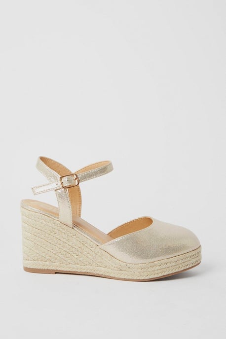 Wide Fit Rumor Closed Toe Wedges