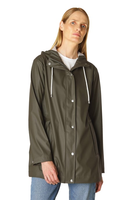 Ilse Jacobsen Rain Coat Army Green - Image 1