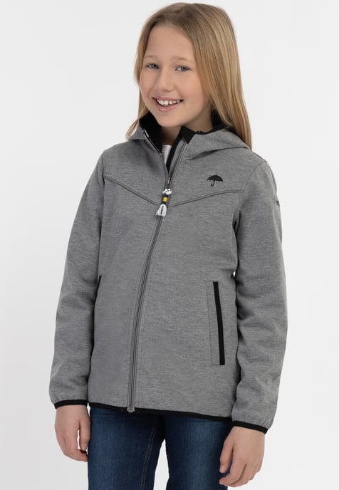 Schmuddelwedda Funktionsjacke Mädchen grau melange - Image 3