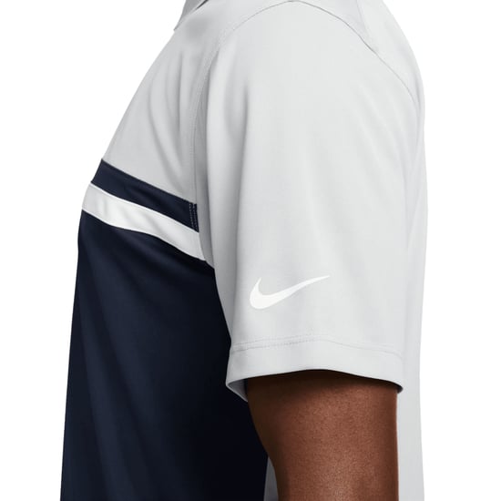 Nike Herren Victory Dri-FIT Golf Polo Shirt (Helles Rauchgrau/Obsidianblau) - Image 2