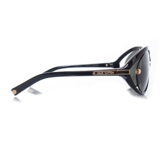 Schwarze ovale Sonnenbrille - Image 3
