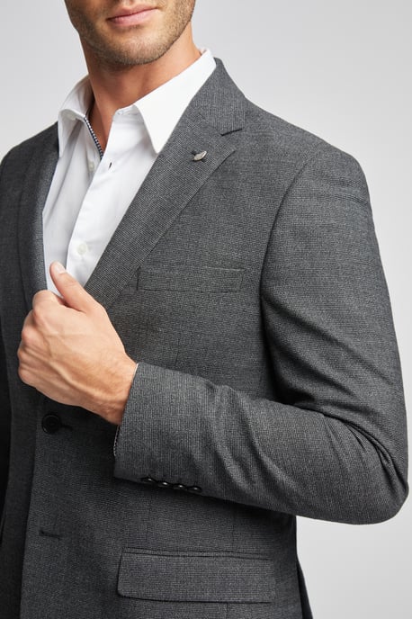 Slim Fit Semi Plain Jacket - Image 4