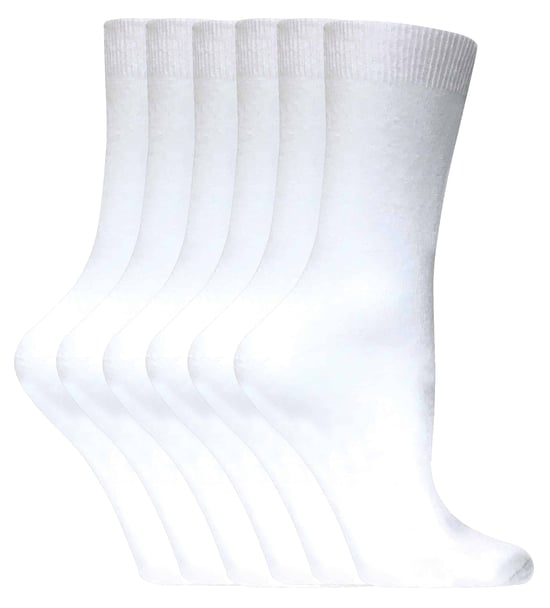 Sock Snob - 6 Paar Damen einfarbige Baumwollsocken - Image 1