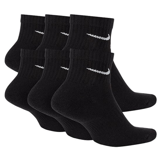 Nike SX7669 Unisex Everyday Cushion Ankle Training Socks (6 Pairs) Black