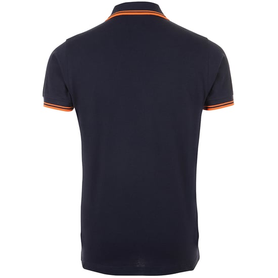 SOLS - Polo manches courtes PASADENA - Homme (Bleu marine/orange) - Image 2